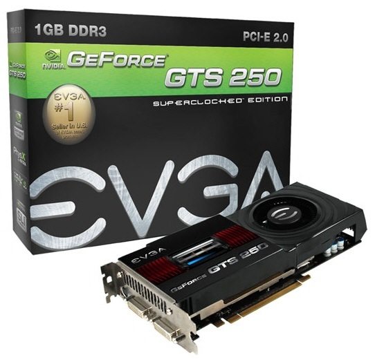 eVGA GTS250 SuperClocked Edition 1Go