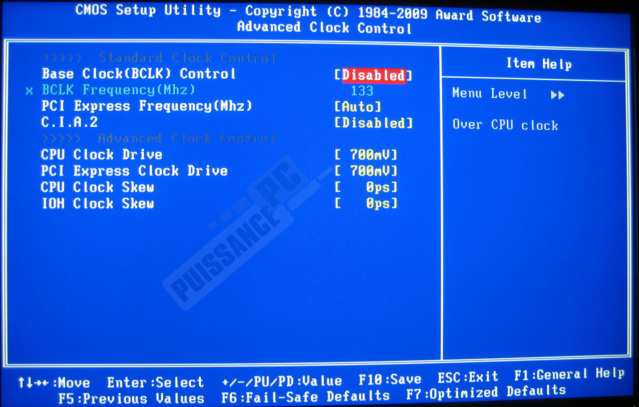 Comparatif cartes mères X58 bios Gigabyte