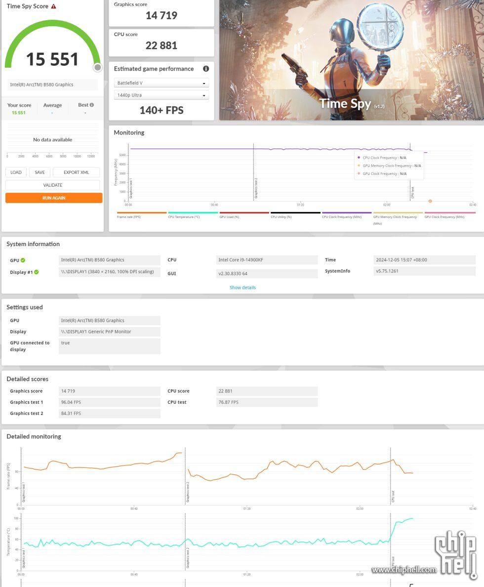 arc b580 3dmark timespy 1