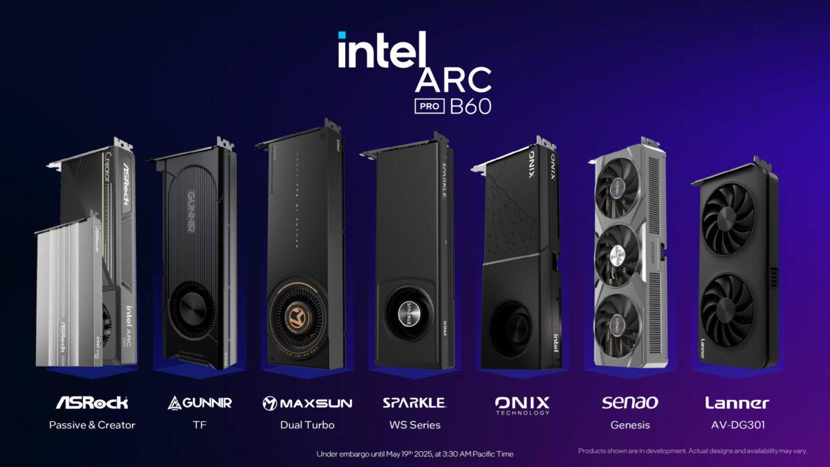 intel arc pro b60 cartes