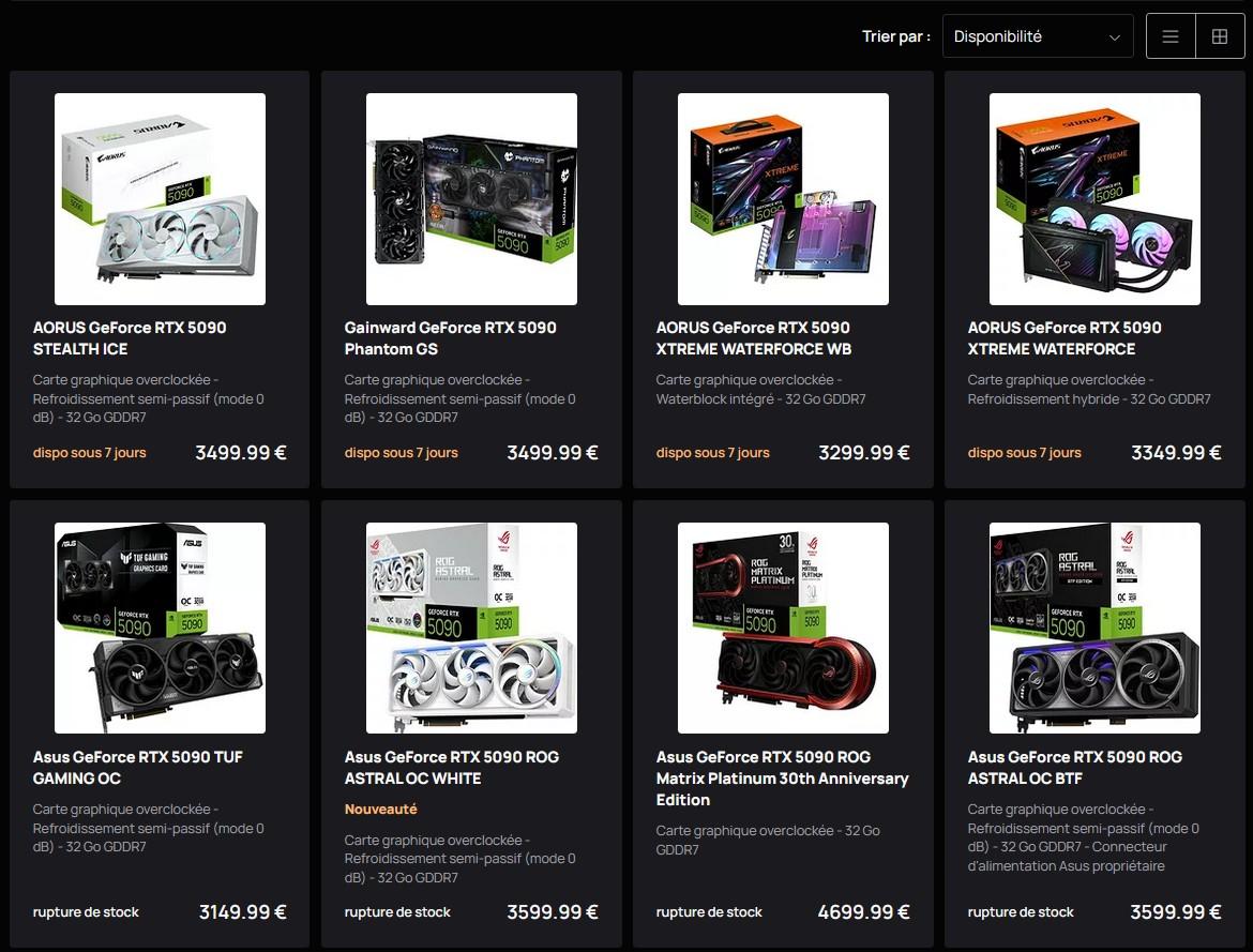 geforce rtx 5090 topachat