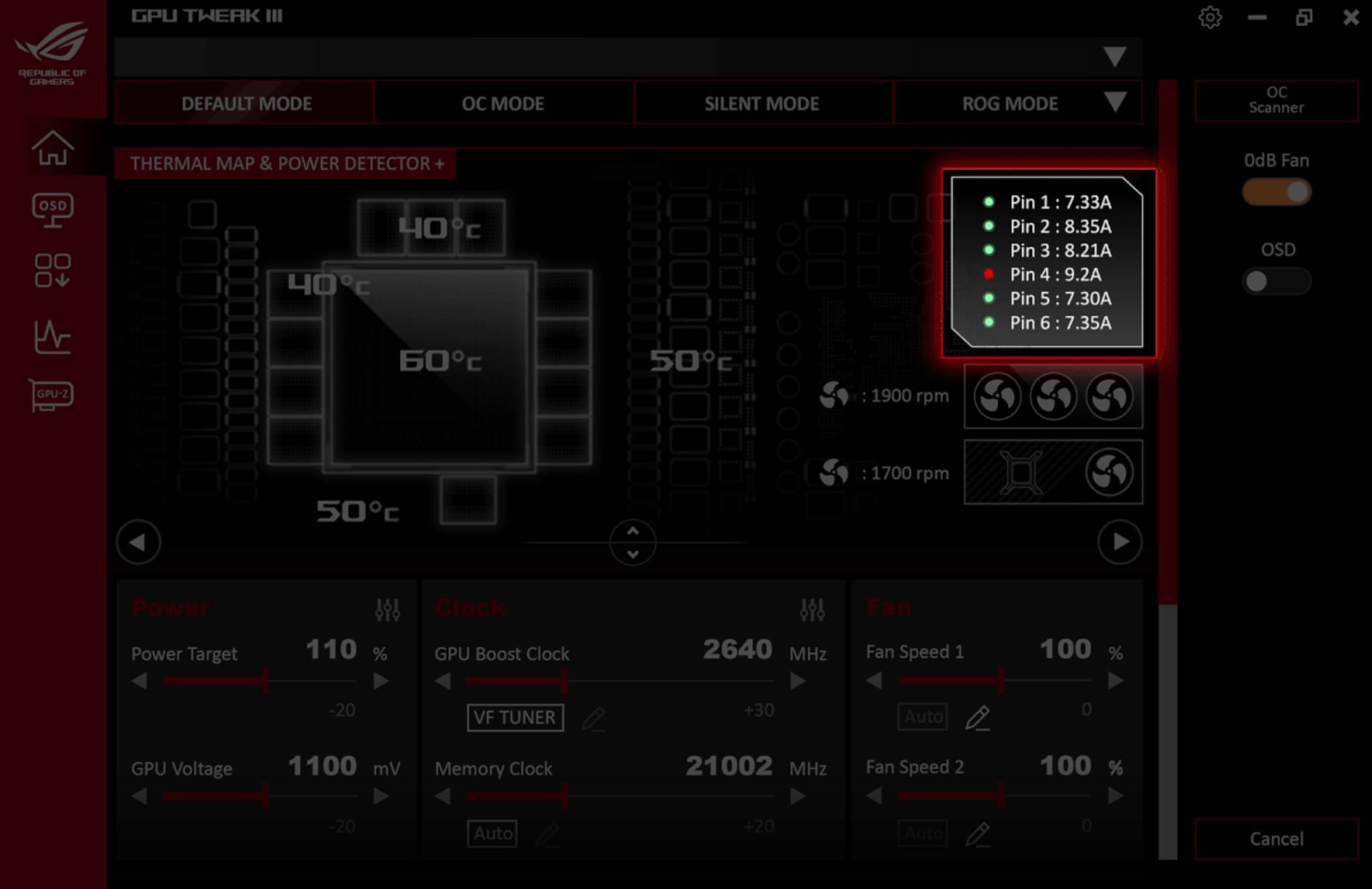 gpu tweak iii power connector