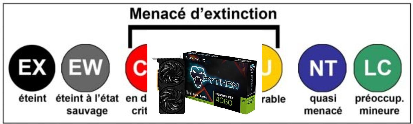 La GeForce RTX 4060 devient une carte graphique menacée