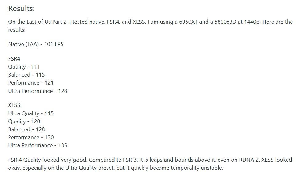 resultats fsr 4 rdna 2
