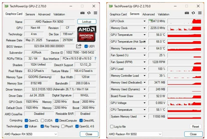 specs rx 5050