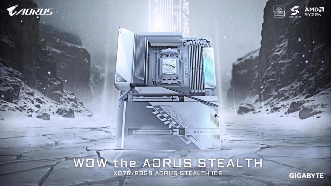 aorus x870 b850 ice stealth