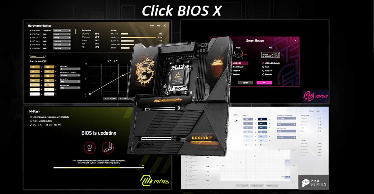 Avec les cartes mères X870, MSI met à jour son interface : place à Click BIOS X