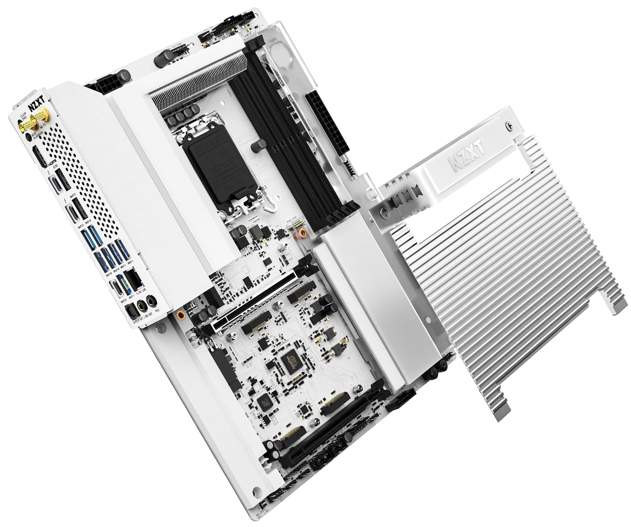 nzxt n9 z890 white / vue éclatée, paf la mobo