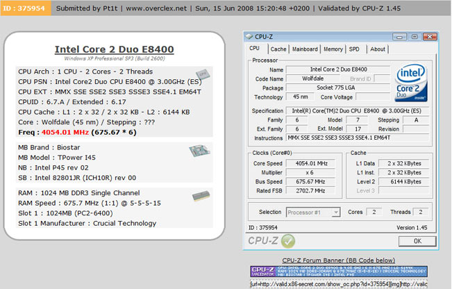 biostar p45 overclocking