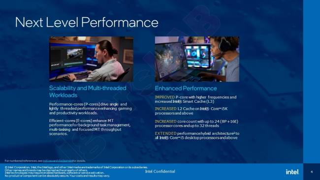 La présentation d'Intel pour Raptor Lake-S en partie en fuite sur la toile...