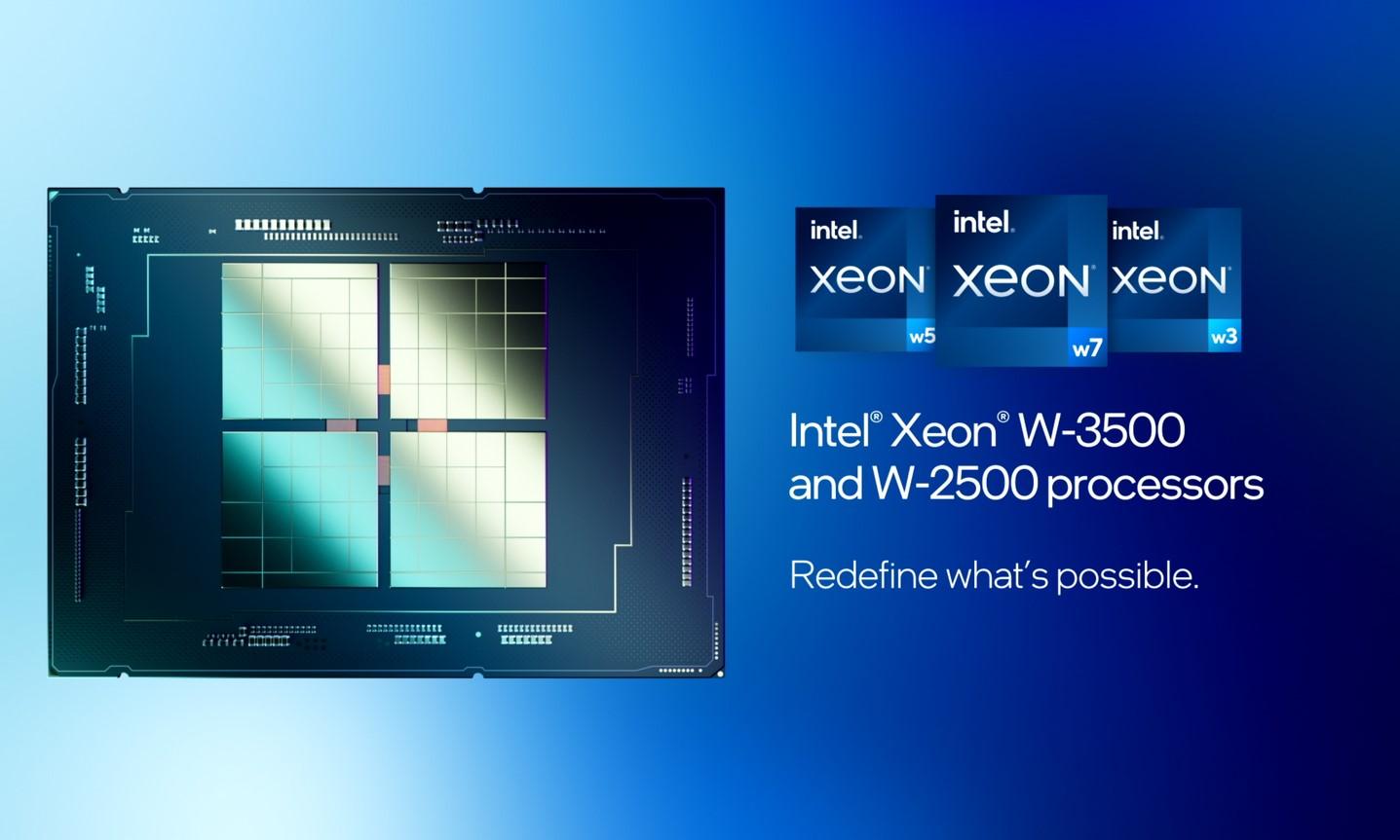 Xeon W-3500 et W-2500 : Intel rafraîchit ses Sapphire Rapids