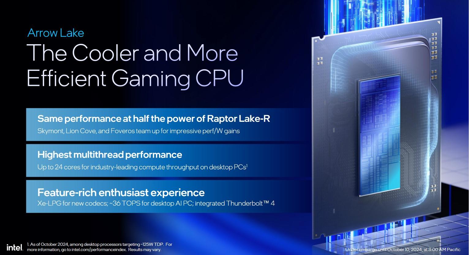 intel arrow lake s buts principaux