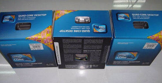 Core i5 750 bo&icirc;te