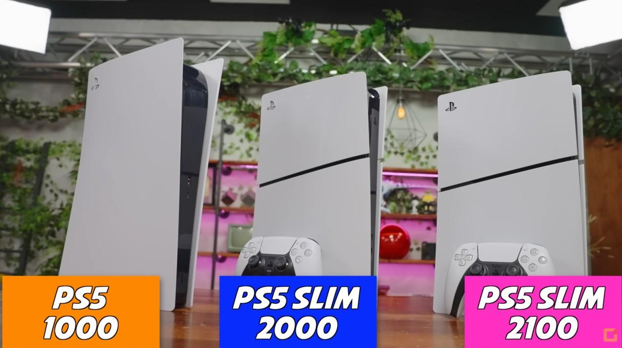 comparaison trois ps5 1000 2000 2100