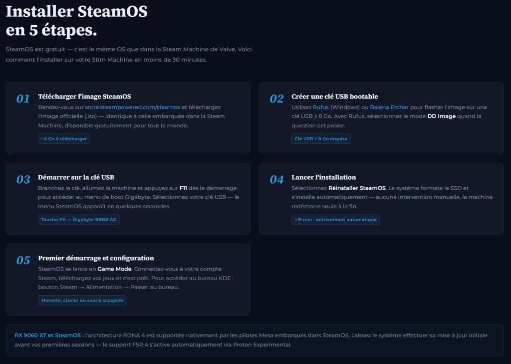 installer steamos stim machine
