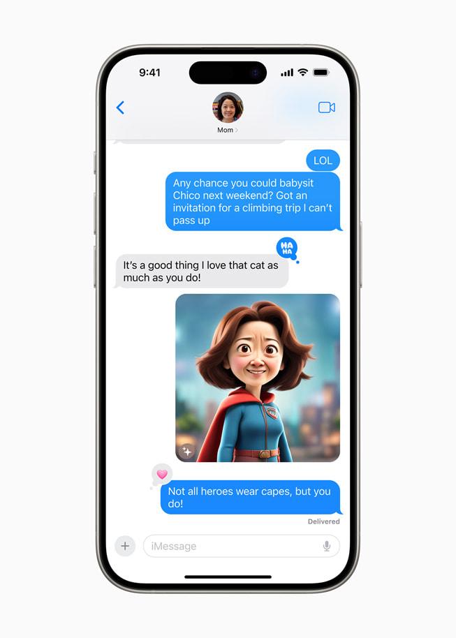 apple wwdc24 apple intelligence messages image playground personalization