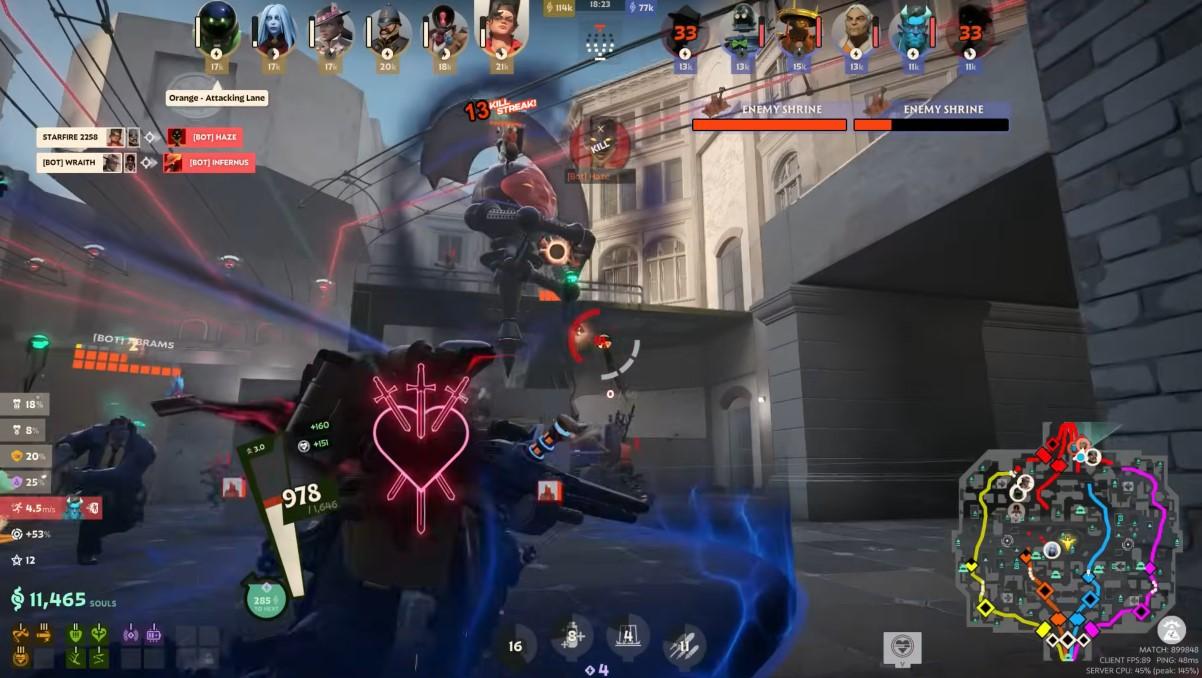 Deadlock, le nouveau shooter compétitif de Valve, montre presque 30 minutes de gameplay