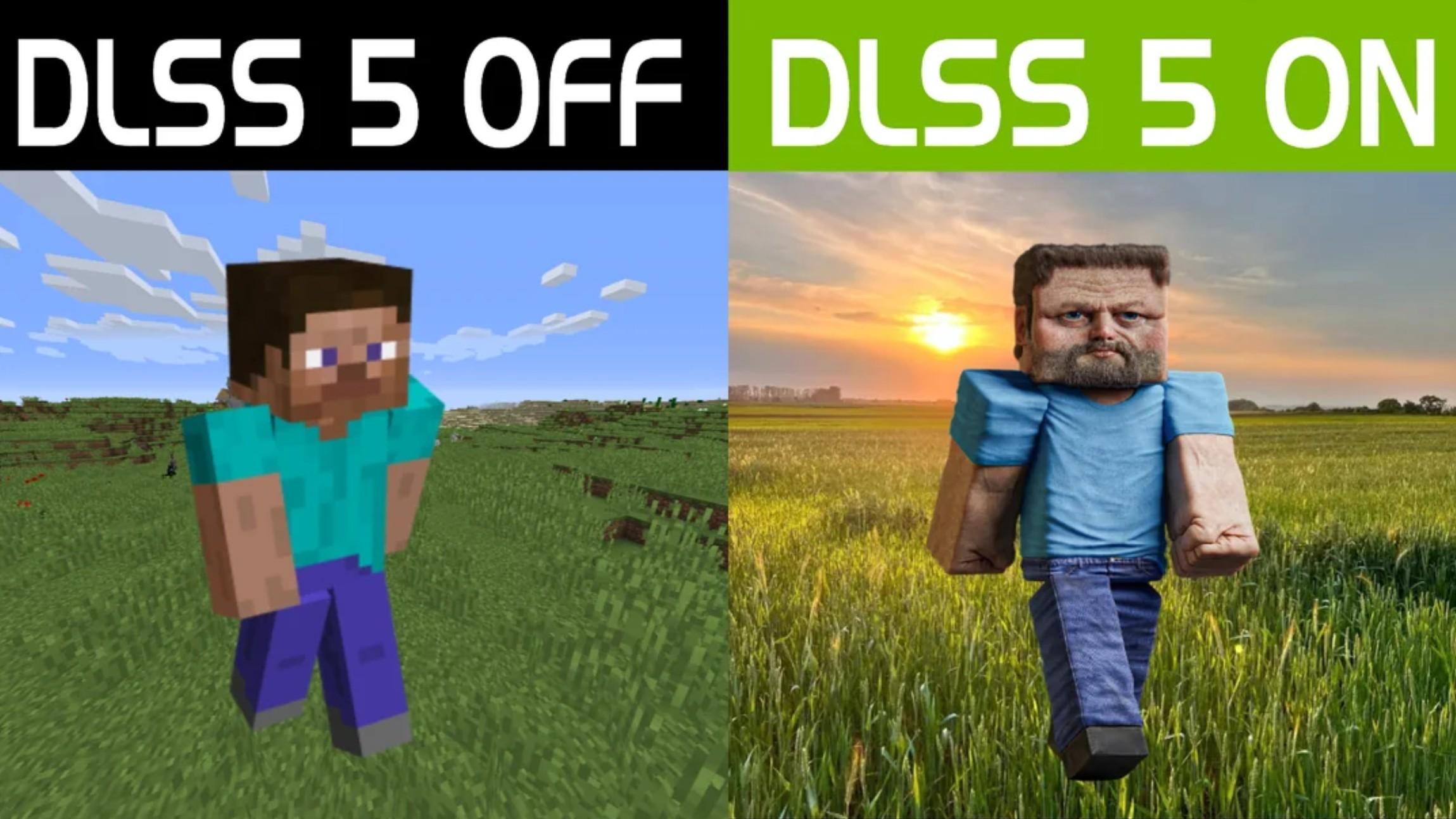 dlss 5 minecraft