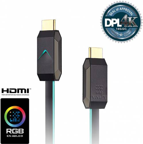 L'objet RGB pipotronné qui manquait : un câble HDMI gaming RGB en fibre optique !