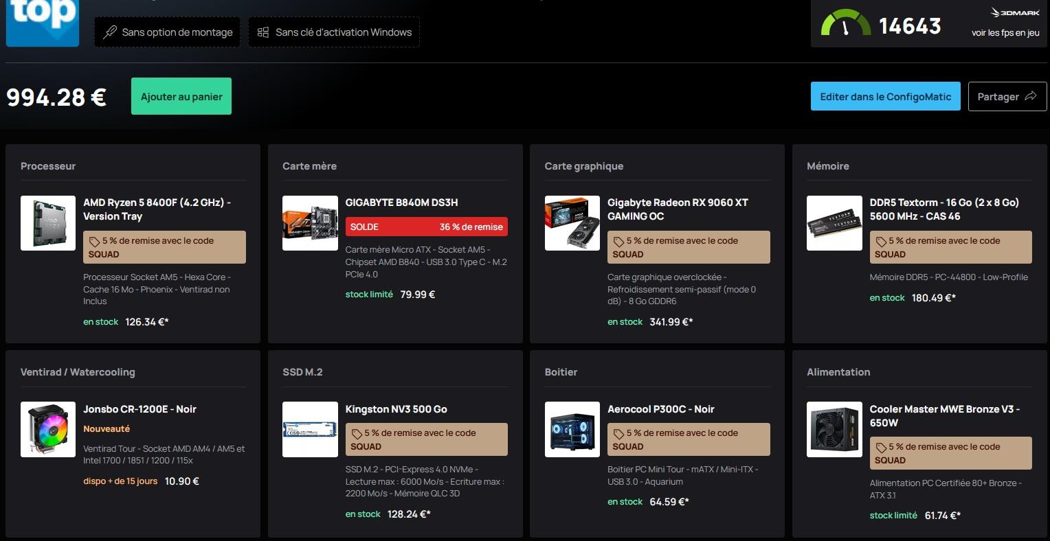 config steam machine topachat