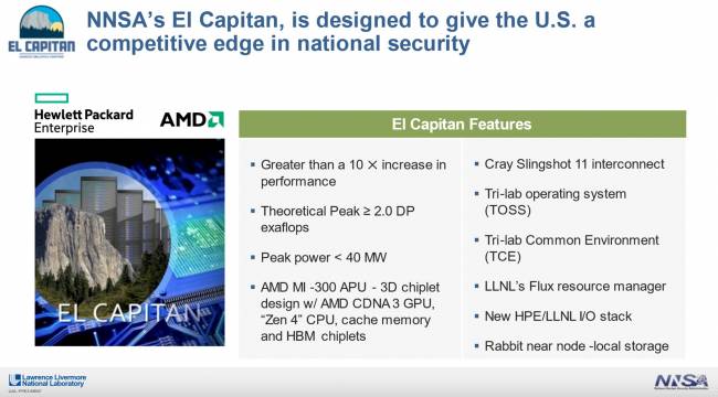 El Capitan utilisera le premier APU pour centre de données d'AMD