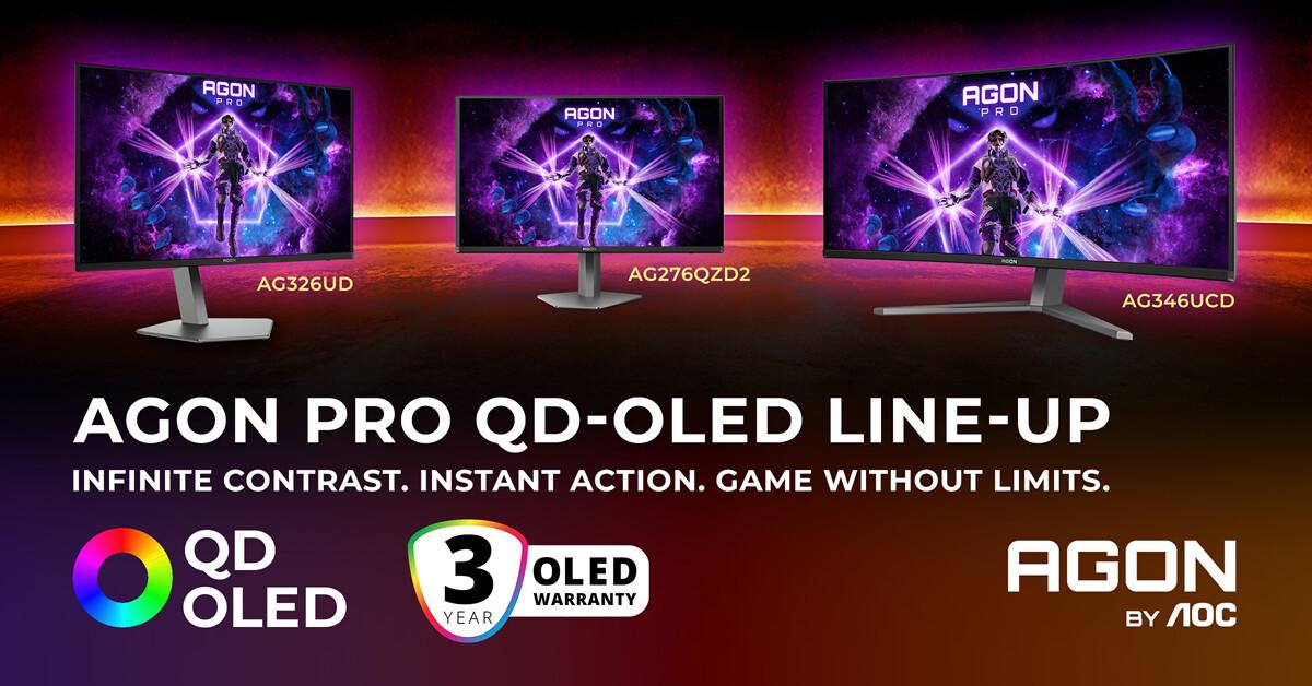agon by aoc qd oled lineup