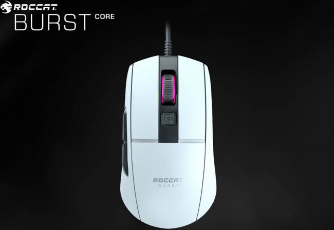 Burst Pro et Burst Core : interrupteurs optiques et poids plume chez les souris de Roccat
