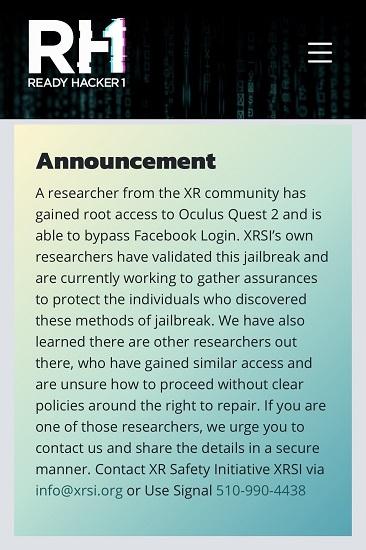 Un jailbreak confirmé pour un Oculus Quest 2 libre de Facebook ?