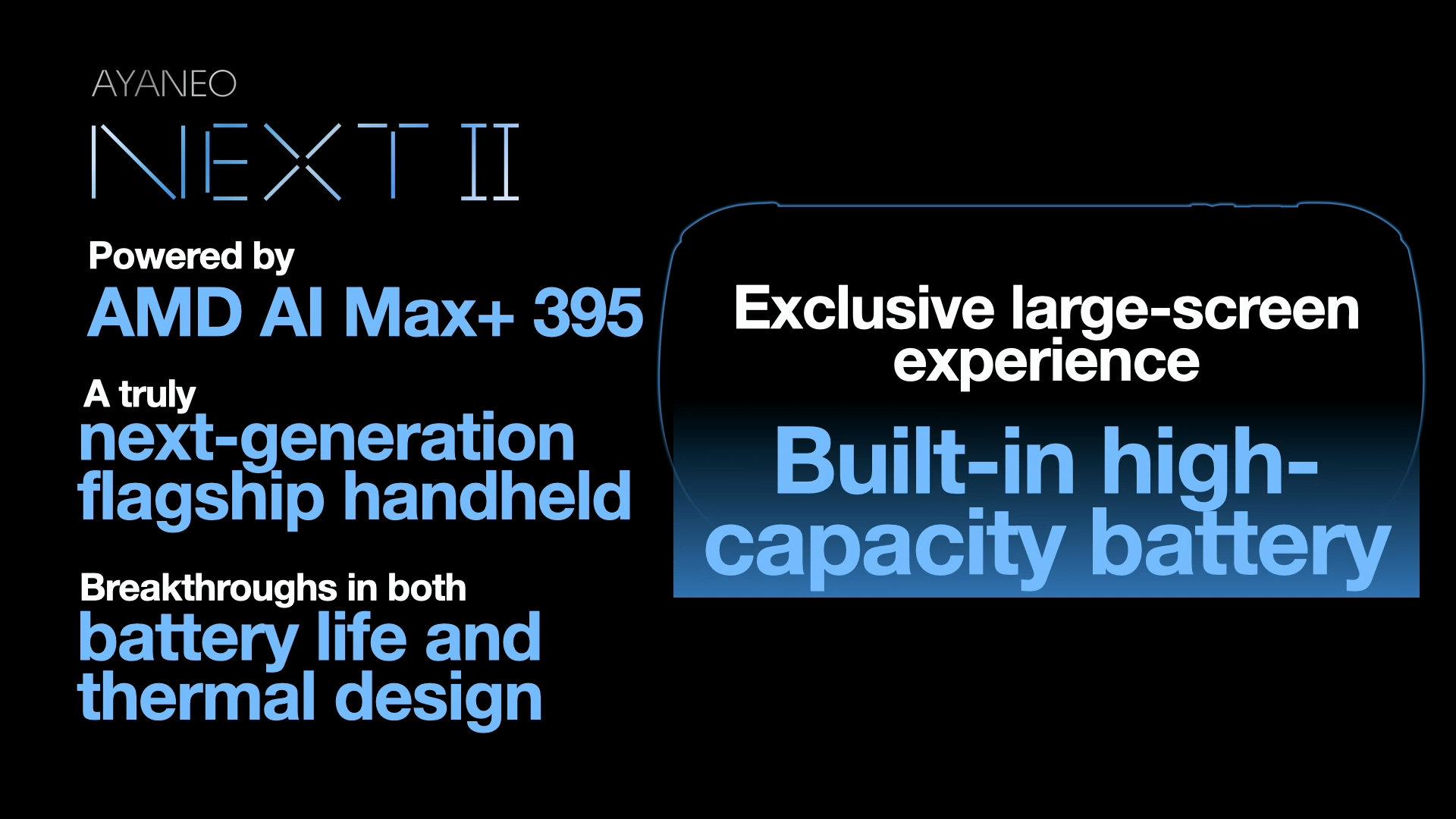 ayaneo next 2 batterie integree