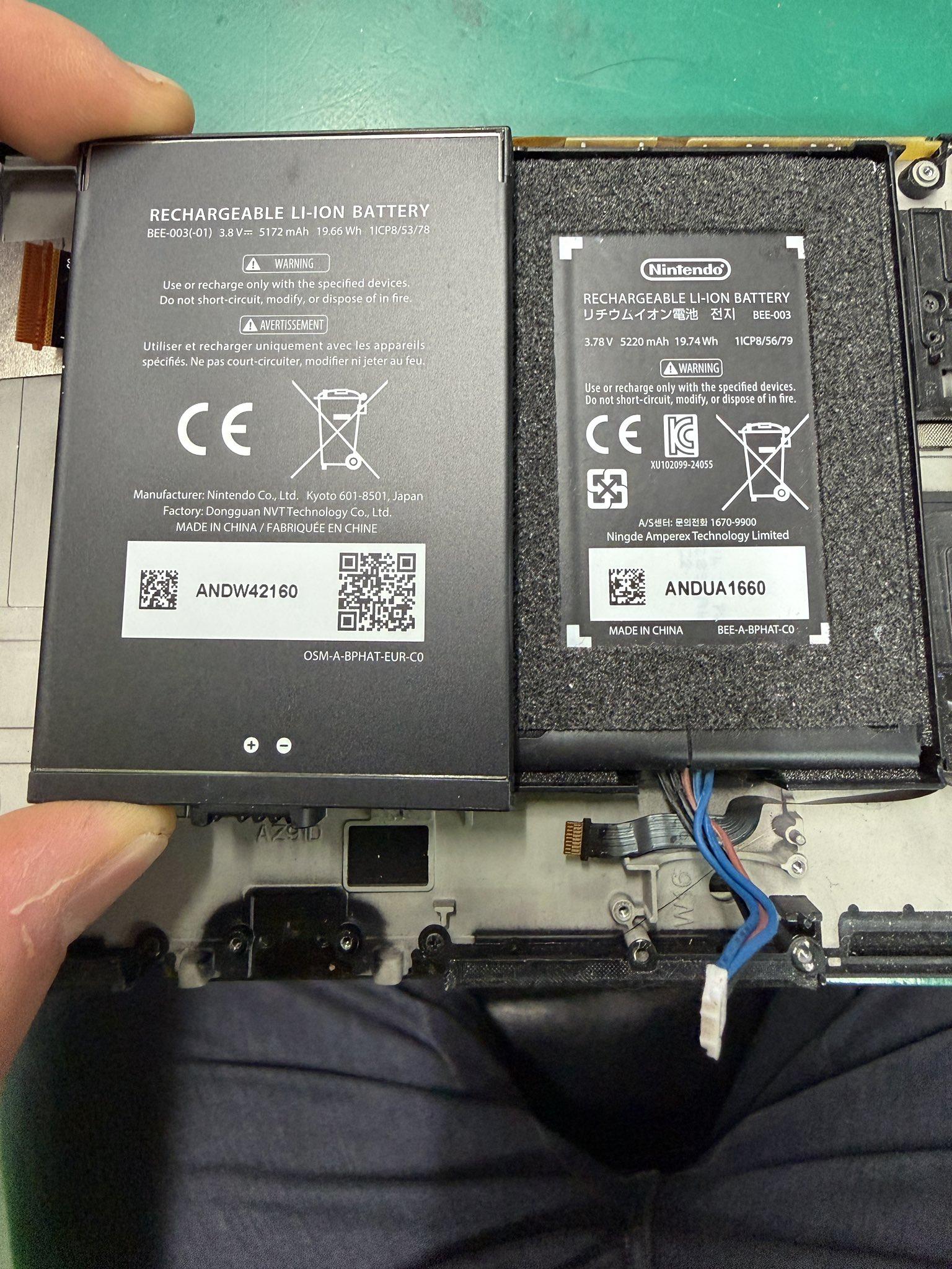 switch 2 nouvelle batterie