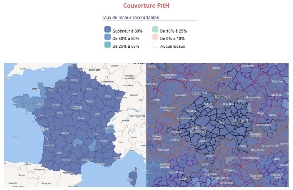 couverture ftth rapport arcep 2025