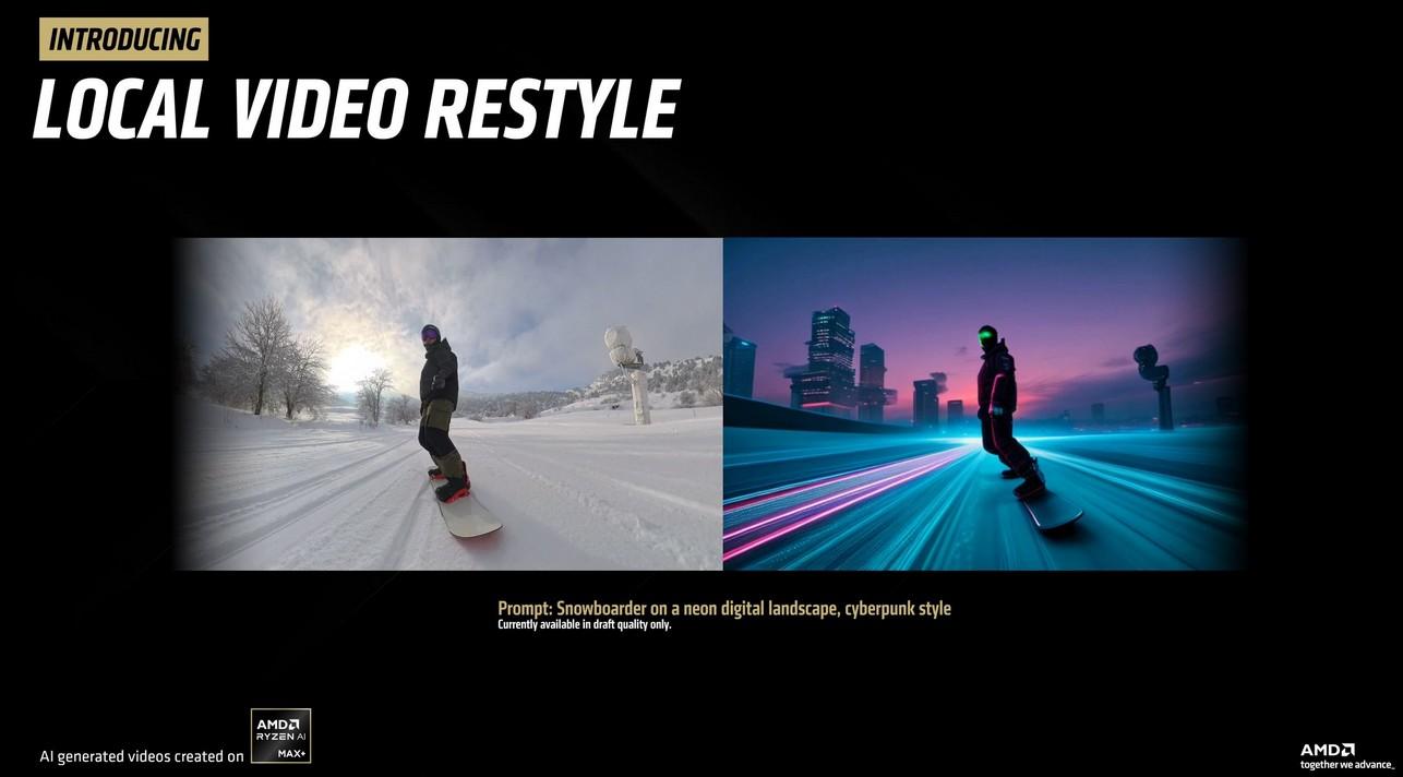 local video restyle exemple amuse 3.0