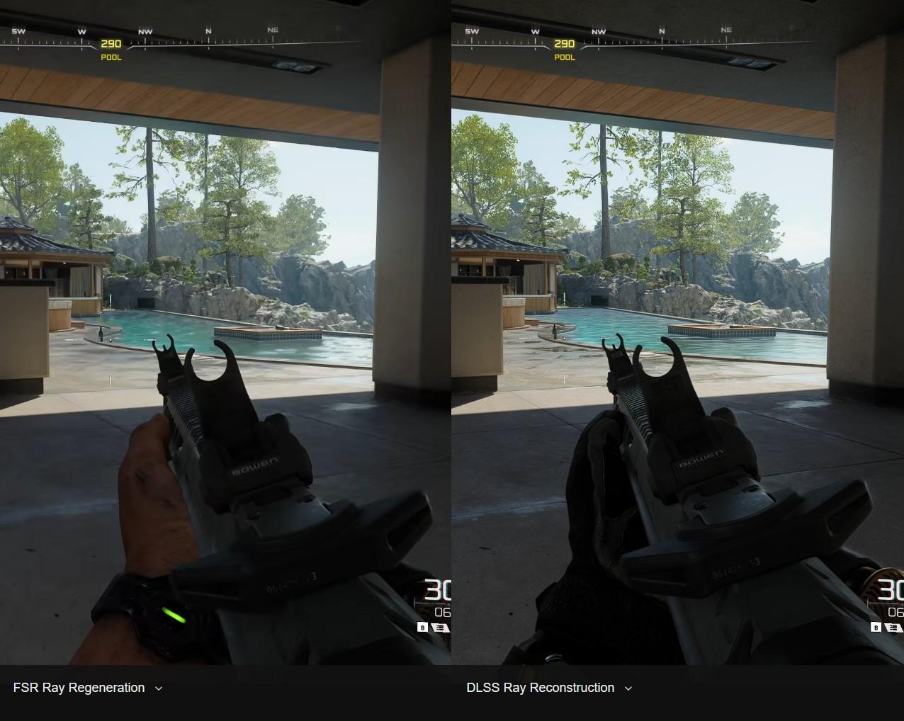 comparaison fsr rr dlss rr couv