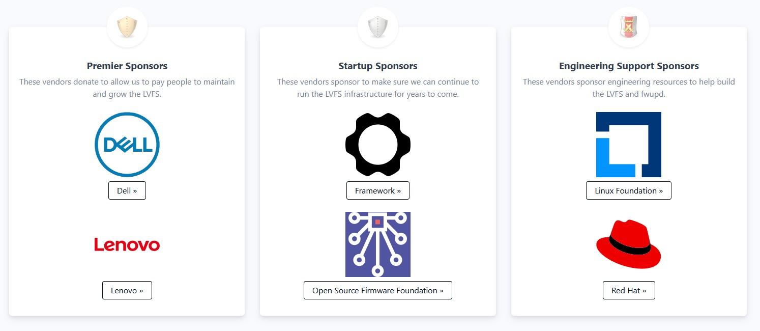 sponsors lvfs