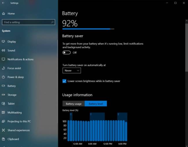 Bientôt un gestionnaire de batterie intelligent dans Windows 10 ?