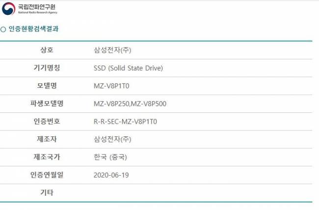 Samsung 980 PRO enregistré, 3 capacités seulement au programme ?