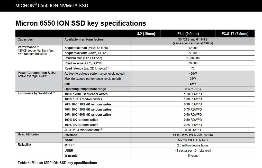 specs micron 6650 ion