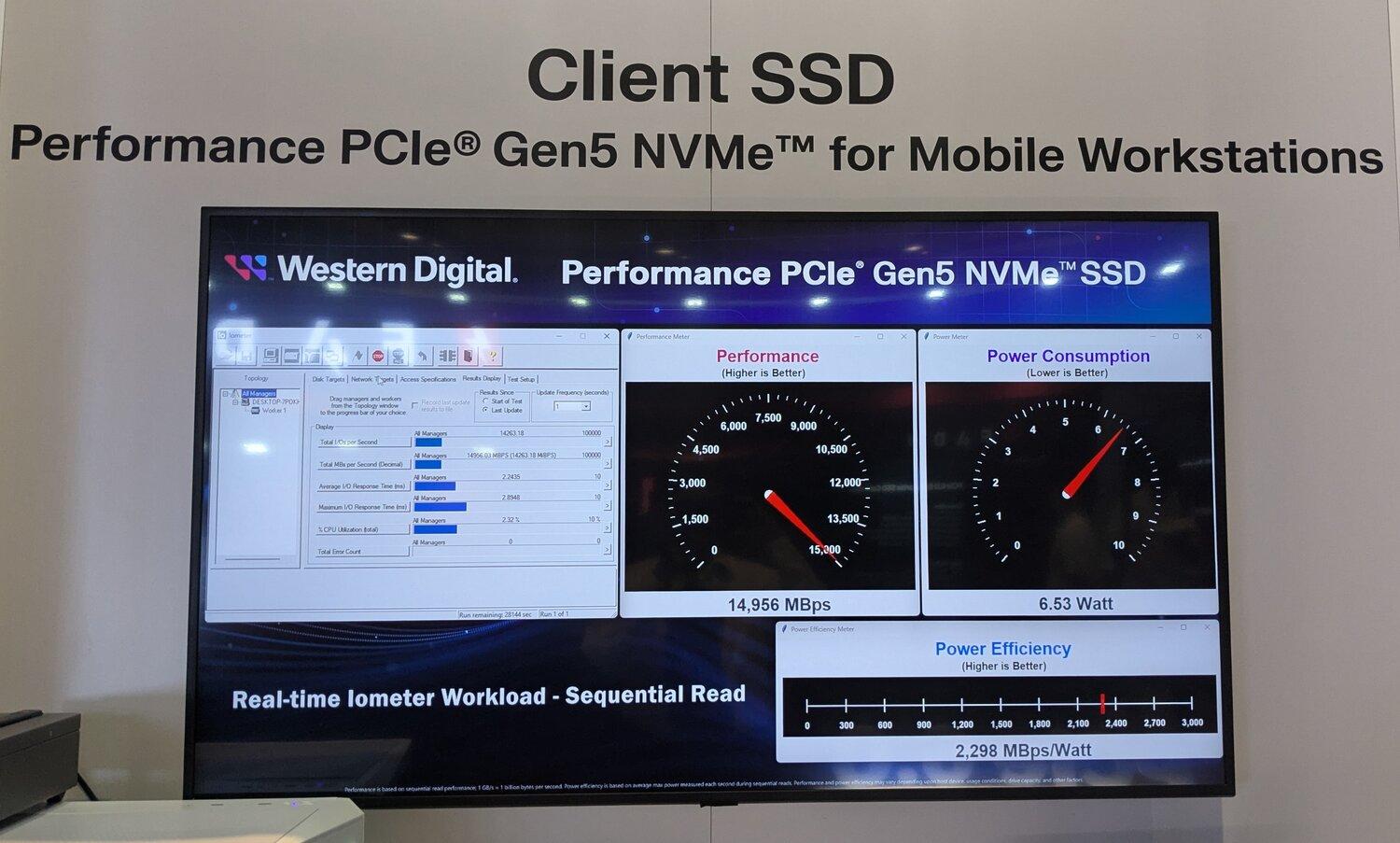 wd performance ssd pcie demo fms2024 perf1