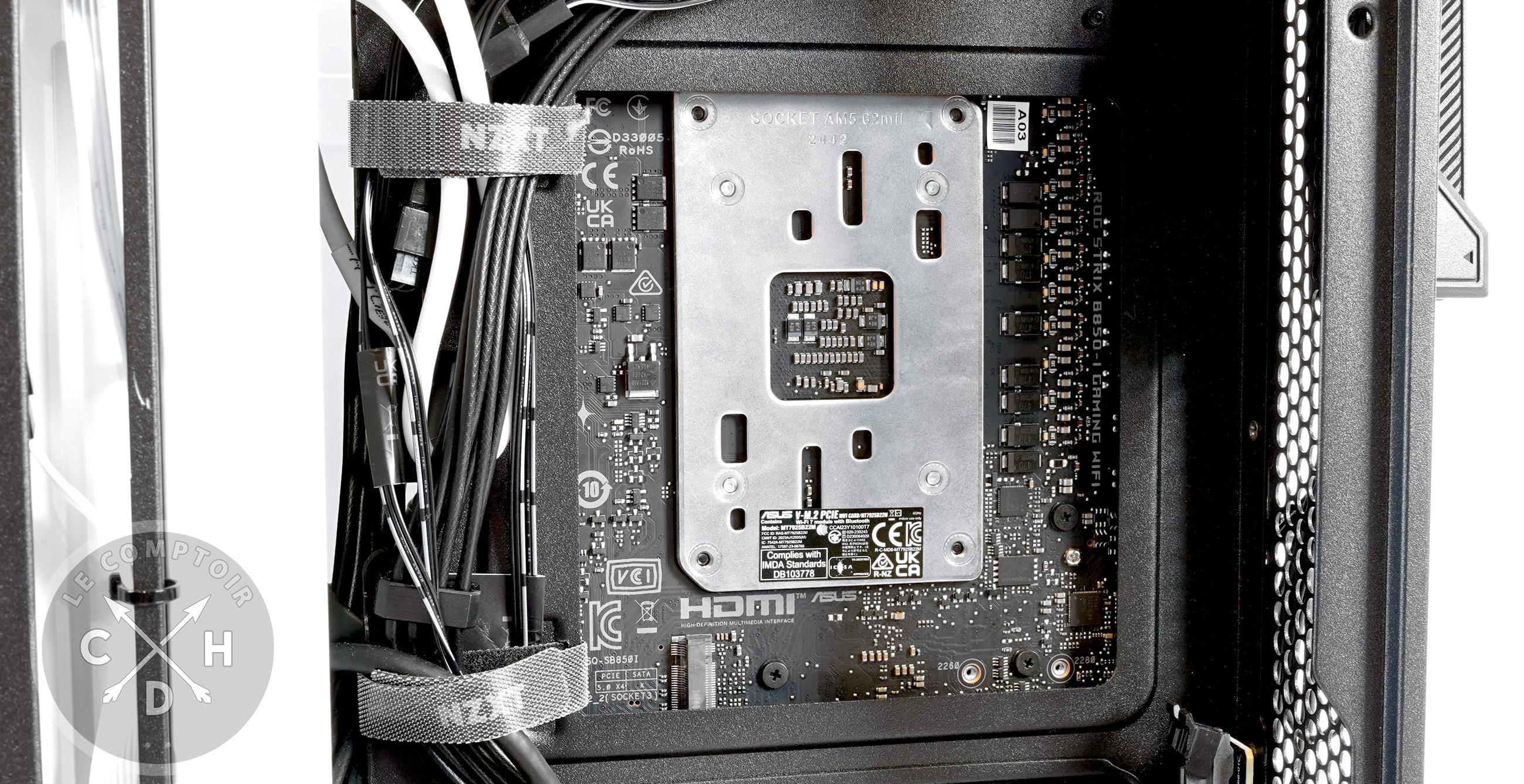 NZXT H2 / accès arrière une fois la mobo montée