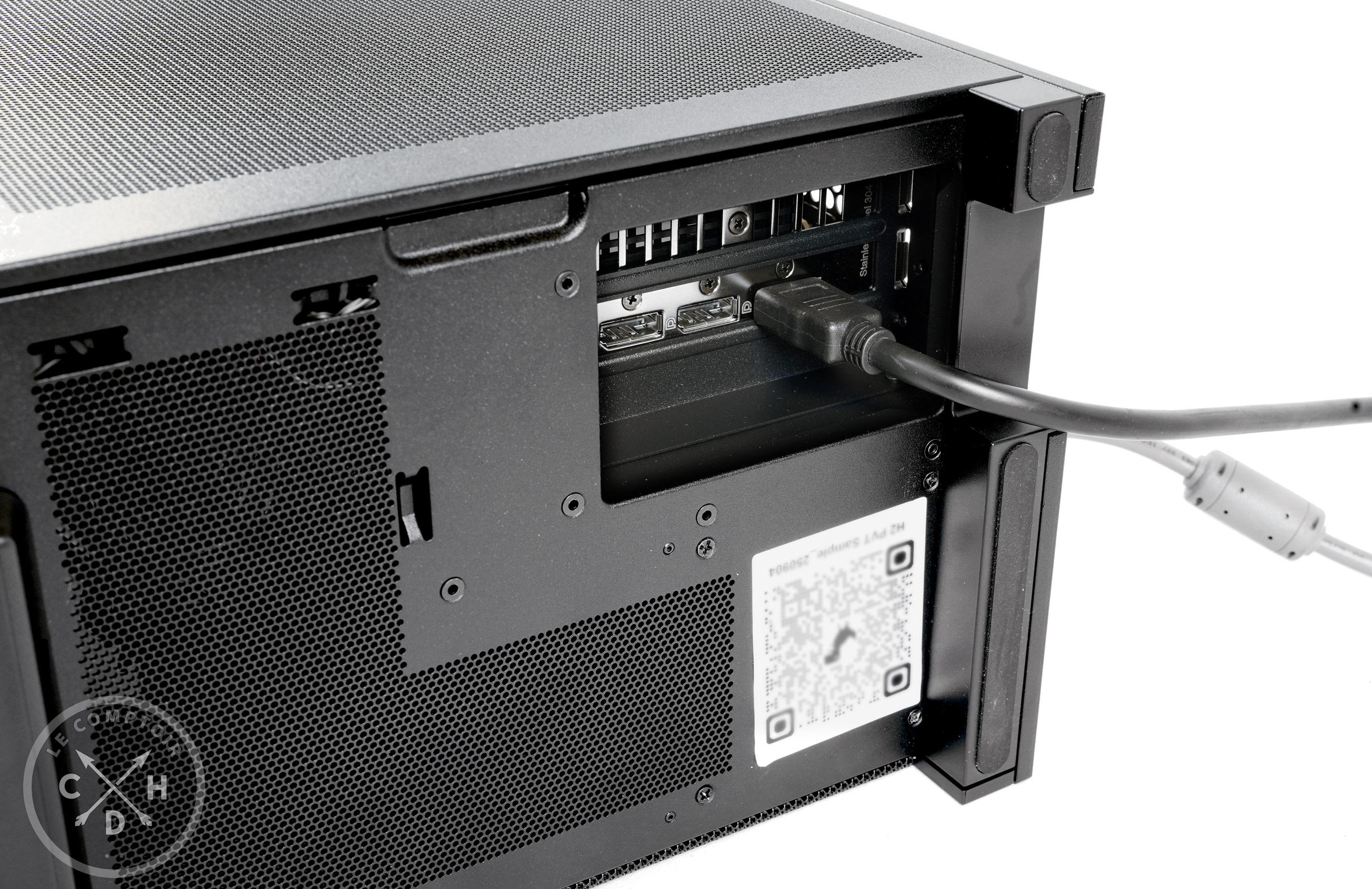 NZXT H2 / l'accès aux ports de la carte graphique