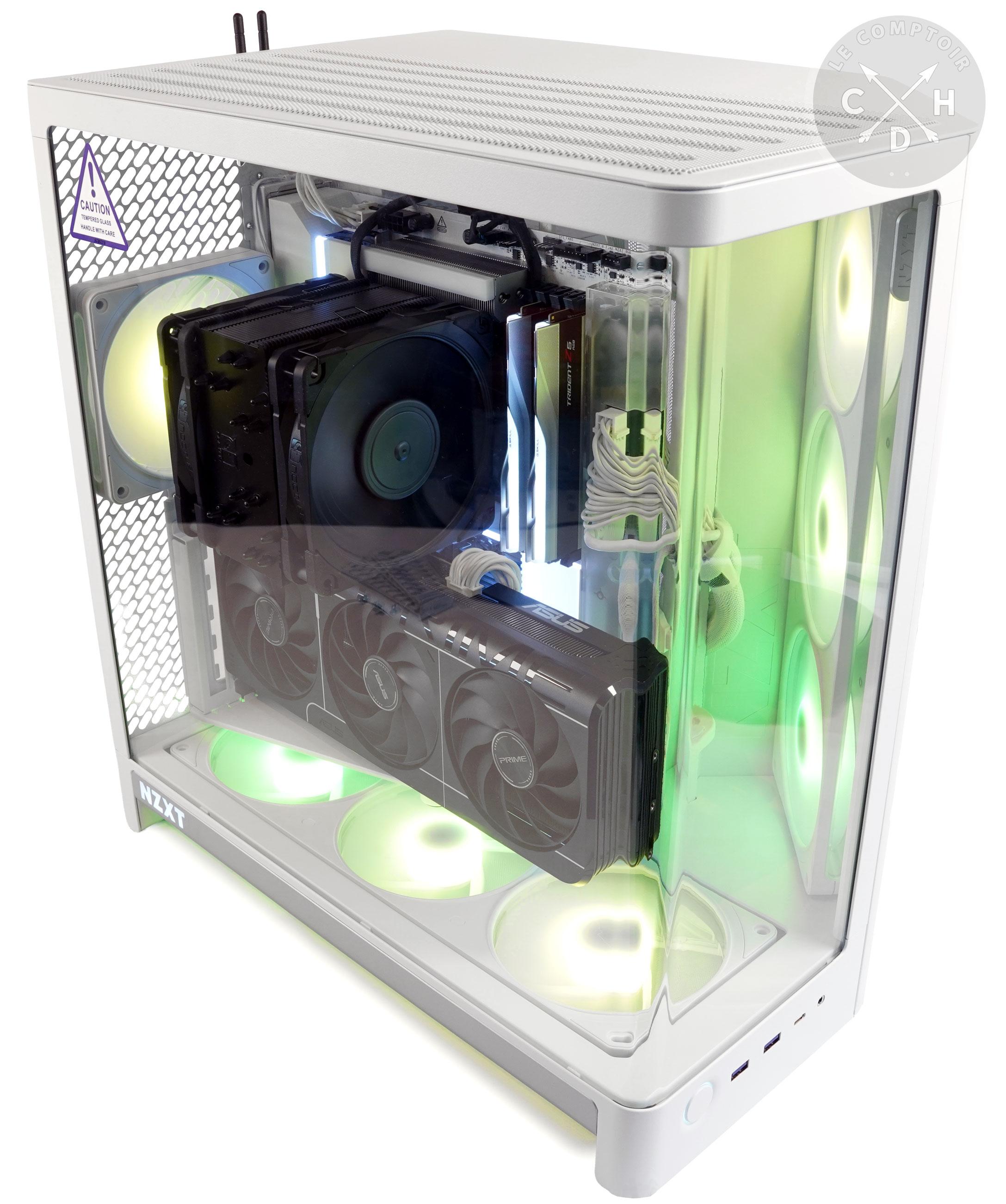 NZXT H6 2026 /  montage simple ON + GPU vertical