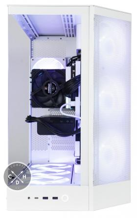Le NZXT H9 Flow RGB+ vu de face [cliquer pour agrandir]