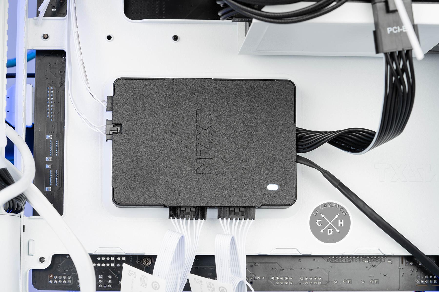 Le module Control Hub qui gère moulins et loupiottes via USB et NZXT CAM