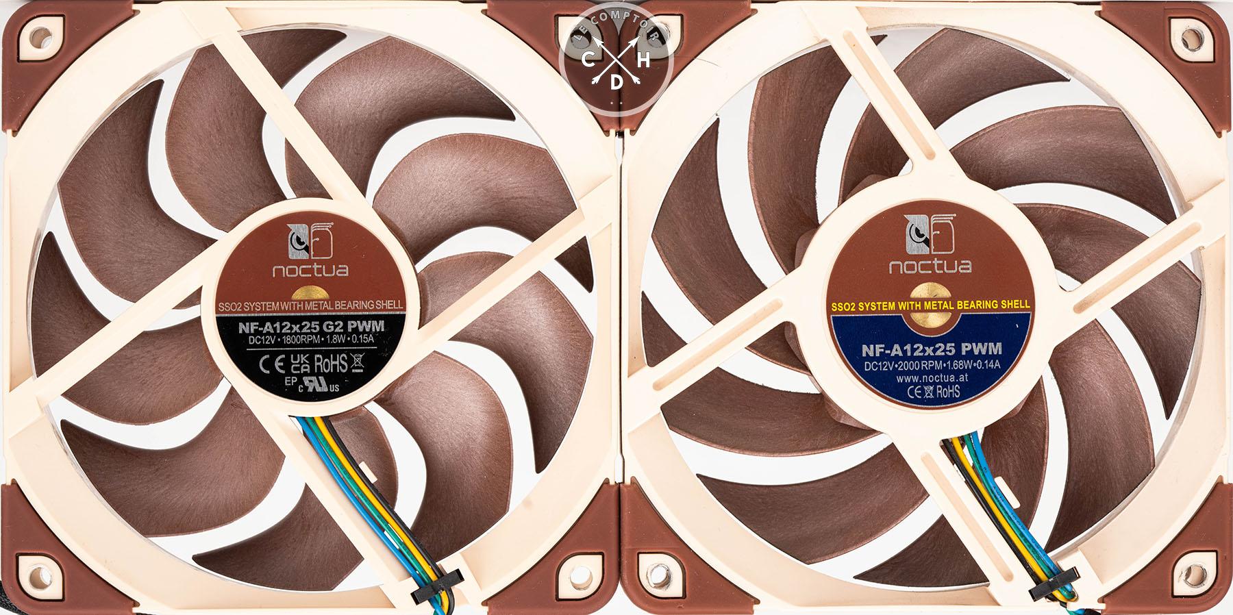 noctua nf a12x25 g2 vs g1