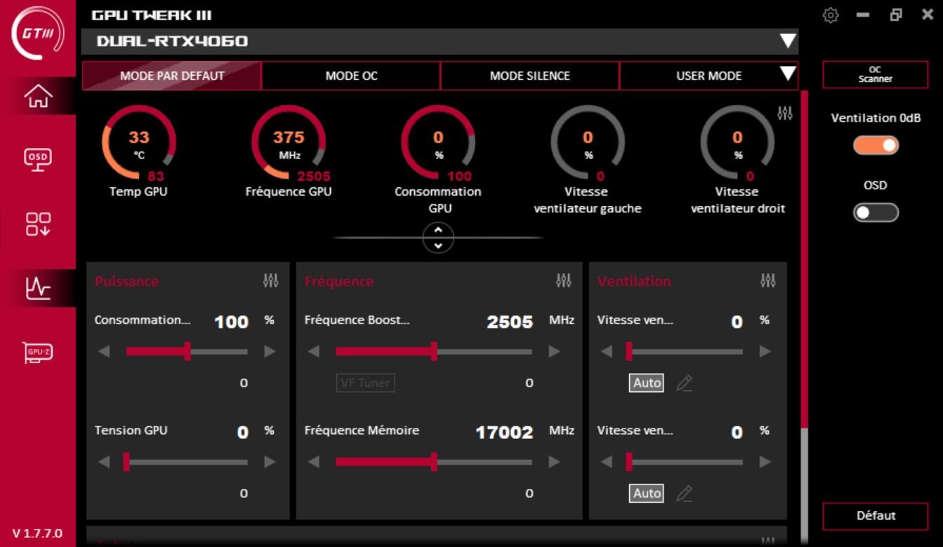 GPU Tweak en version III