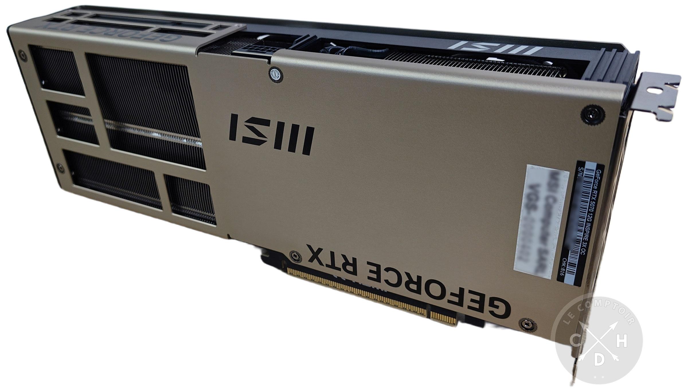 RTX 5070 12g inspire 3x oc / arriere