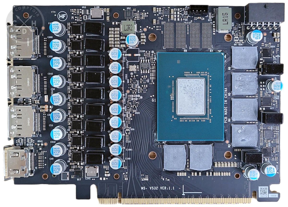 MSI RTX 5070 12g inspire 3x oc pcb / recto [cliquer pour agrandir]