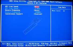 Comparatif cartes m&egrave;res X58 bios Gigabyte [cliquer pour agrandir]