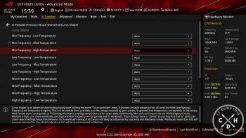 Et la page de réglages fins pour concoter une courbe d'oc dynamique aux petits oignons [cliquer pour agrandir]
