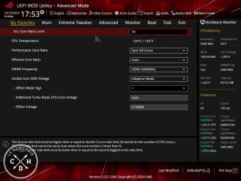 asus rog maximus z790 hero btf bios favoris t [cliquer pour agrandir]